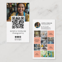 Modern QR Code Insta Photo Collage Cleaning 
