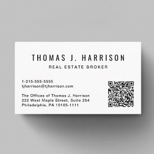 Modern QR Code Professional Business Card