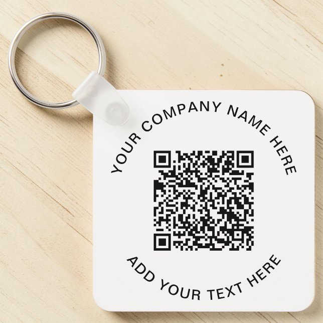 Modern QR Code Promotional Key Ring (Modern QR Code Promotional Keychain)