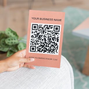 Modern QR Code Scannable Promotional Advertising Flyer