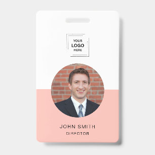 Modern QR Employee Access Identity Design ID Badge