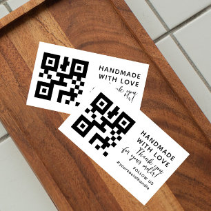 Modern QR or LOGO Business Custom Self-inking Stamp
