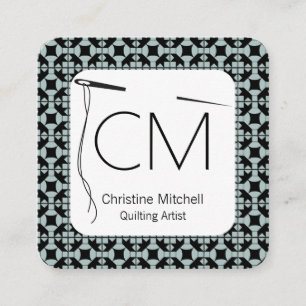 Modern Quilt Artisan Square Business Card