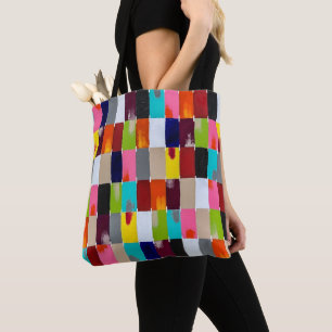 Modern Quilt Tote Bag