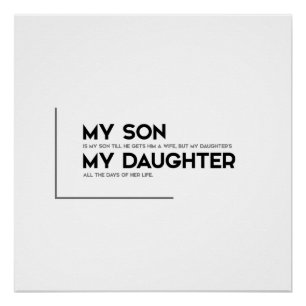 MODERN quotes: my son is my son Poster