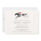 Modern Race Horse Derby Party Equestrian