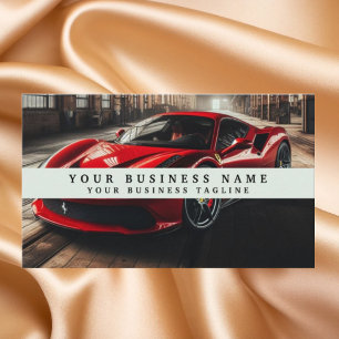 Modern Racecar Mechanics Automotive Business Business Card