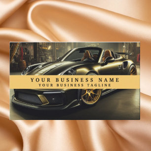Modern Racecar Mechanics Automotive Business Business Card