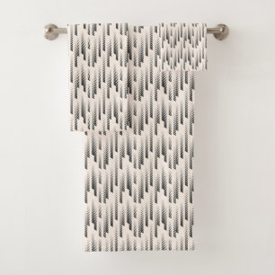 Modern Rain Pattern Bath Towel Set