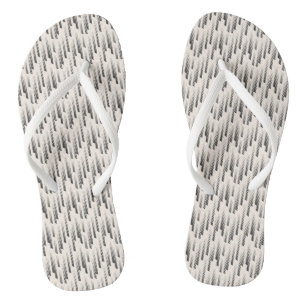 Modern Rain Pattern Flip Flops