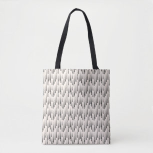 Modern Rain Pattern Tote Bag