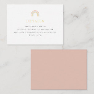 Modern Rainbow Birthday Enclosure Card