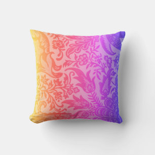 Modern Rainbow Botanical Cushion