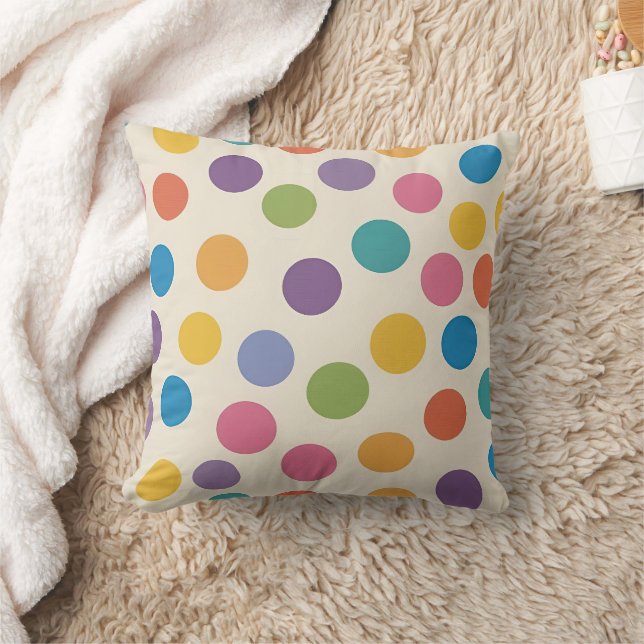 Modern Rainbow Colour Hexagonal Art Cushion (Blanket)