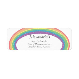 Modern Rainbow Gender Neutral Shower Invitation