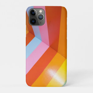 Modern Rainbow Geometric Stripe iPhone 11 Pro Case