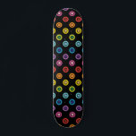 Modern Rainbow Glitter Dot Shimmer Pattern Skateboard<br><div class="desc">This modern design features a colourful rainbow glitter dot pattern #skate #skateboard #skateboarding #skater #sports #fun #outdoor #rainbow #glitter #girly #lgbt #pride</div>