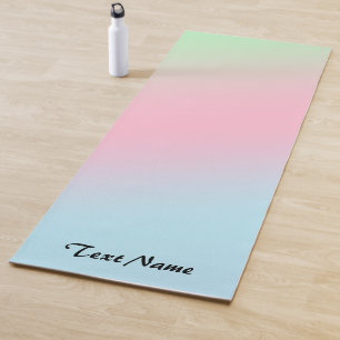 Modern Rainbow Gradient Watercolor Background Yoga Mat