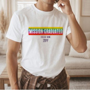 Modern Rainbow Mission Gradueted Shirt STEM Tech