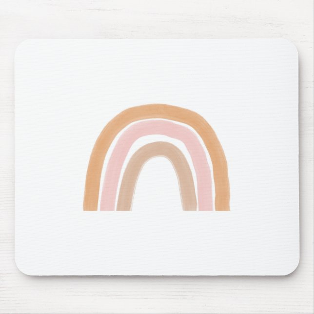Modern Rainbow Neutral Palette Mouse Mat (Front)