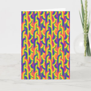 Modern Rainbow Pattern Card