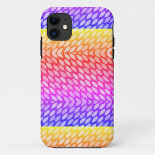 Modern Rainbow Pattern iPhone Case