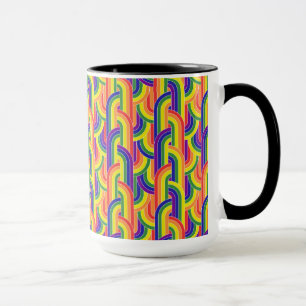 Modern Rainbow Pattern Mug