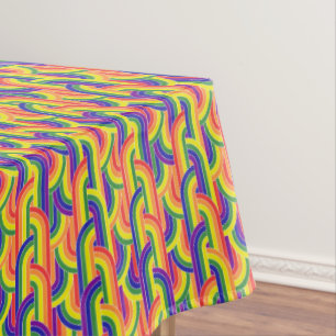 Modern Rainbow Pattern Tablecloth