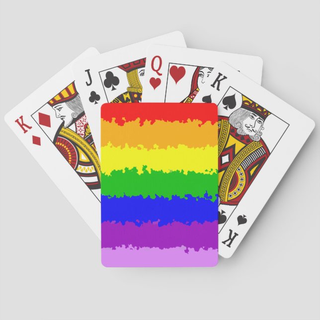 Modern Rainbow Playing Cards (Back)