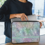 Modern Rainbow Sparkles Laptop Sleeve<br><div class="desc">The Modern Rainbow Sparkles Laptop Sleeve combines sleek design with personalised elegance. Featuring a rainbow palette background cut with rectangular space for personalisation purposes, this sleeve for the laptop is accented with a luxury breeze and space for your name, making it uniquely yours. Constructed with durable materials to provide excellent...</div>