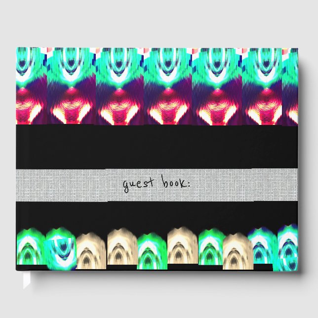 Modern Rajasthan Lac Jewelry Wedding Guest Book (Front)