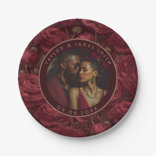 Modern Ranunculus Plates For Vow Renewal Party