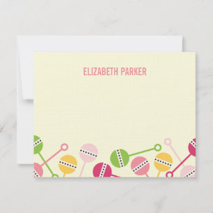 Modern Rattles Baby Shower Thank You Cards