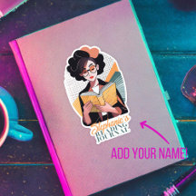 "Modern Reader" Custom Reading Journal Bookplate