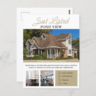 Modern Real Esate Just Listed Flyer Postcard