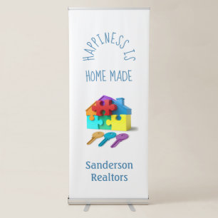 Modern Real Estate Advertising Promotional Retractable Banner