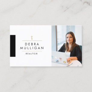Modern Real Estate Agent Business Card 