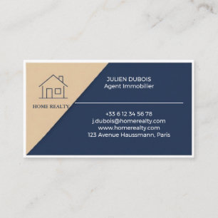 Modern  Real Estate Agent Business Card