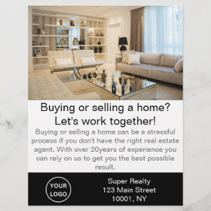 Modern Real Estate Agent Customisable  Flyer