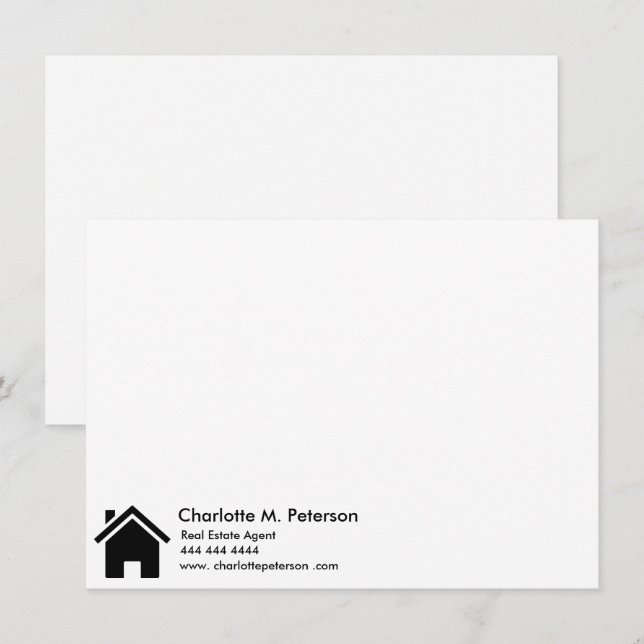 Modern Real Estate Agent House Realtors  Card (Front/Back)