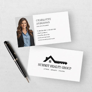 Modern Real Estate Agent Key Business Card