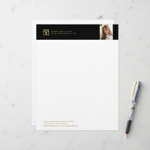 Modern Real Estate Agent Letter Head Stationery Custom Letterhead