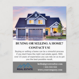 Modern Real Estate Agent Listing Custom  Flyer
