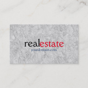 Modern Real Estate Agent Trendy Professional Grey Business Card