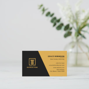 Modern Real Estate Attorney   Simple Business Card