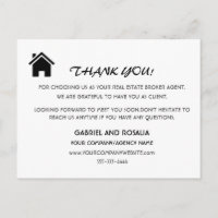 Modern Real Estate Broker Agent Customer Thank You