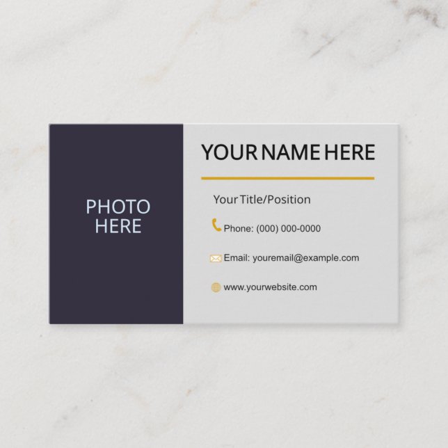 Modern Real Estate Business Card  (Front)