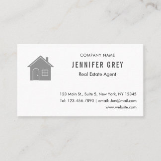 Modern Real Estate Business Card with QR Code