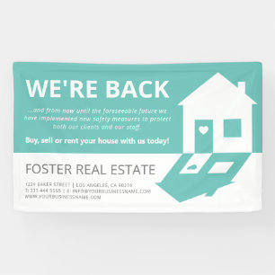 Modern Real Estate Business Reopening Banner