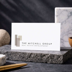 Modern Real Estate Developer Logo Business Card
